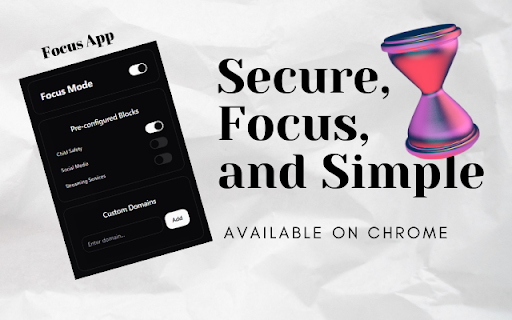 Focus  Productivity Booster  from Chrome web store to be run with OffiDocs Chromium online