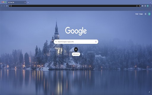 Foggy Winter Lake Theme  from Chrome web store to be run with OffiDocs Chromium online