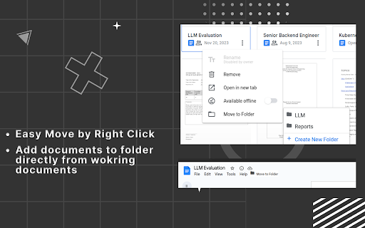 Folder Manager for Google Docs Smart Document Organizer  Workspace  from Chrome web store to be run with OffiDocs Chromium online