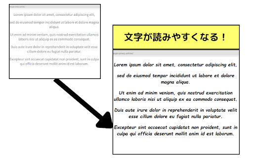 FontChanger  from Chrome web store to be run with OffiDocs Chromium online