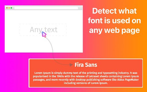 FontDetector  from Chrome web store to be run with OffiDocs Chromium online