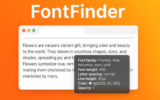 Font Finder from Chrome web store to be run with OffiDocs Chromium online Font Finder from Chrome web store to be run with OffiDocs Chromium online