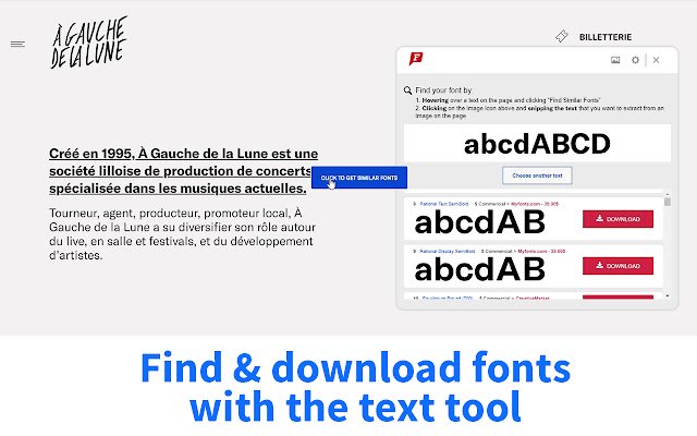 Pengenal Font oleh WhatFontIs dari toko web Chrome untuk dijalankan dengan OffiDocs Chromium online