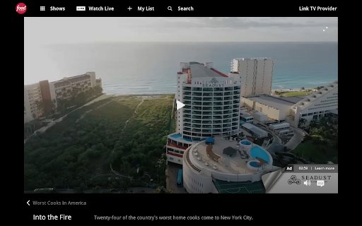 FoodNetwork Ads Skipper  from Chrome web store to be run with OffiDocs Chromium online