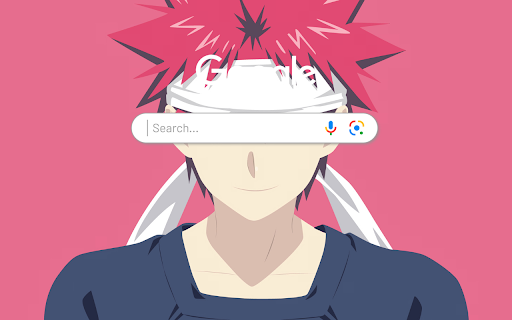 Food Wars Soma Yukihira Anime Minimalist Anime Theme  from Chrome web store to be run with OffiDocs Chromium online