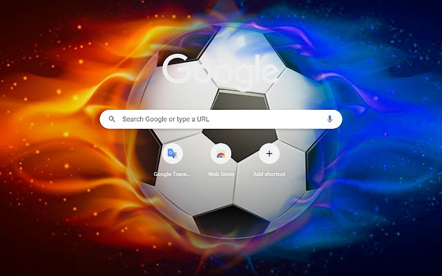 Voetbalthema uit de Chrome-webwinkel voor gebruik met OffiDocs Chromium online