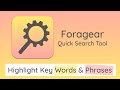Инструмент ForagearQuick Search Tool из интернет-магазина Chrome будет работать с OffiDocs Chromium онлайн