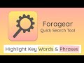 ForagearQuick Search Tool aus dem Chrome Web Store zur Ausführung mit OffiDocs Chromium online