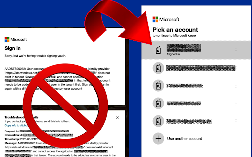 Force Entra ID Account Chooser  from Chrome web store to be run with OffiDocs Chromium online