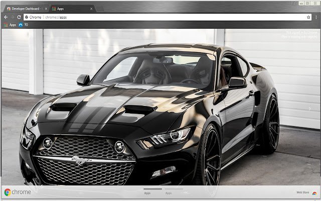 Ford Mustang Black Racing Hero  from Chrome web store to be run with OffiDocs Chromium online