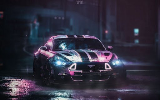 Ford Mustang GTR at Night  from Chrome web store to be run with OffiDocs Chromium online