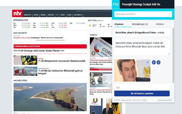 Foresight Strategy Cockpit aus dem Chrome Web Store zur Ausführung mit OffiDocs Chromium online