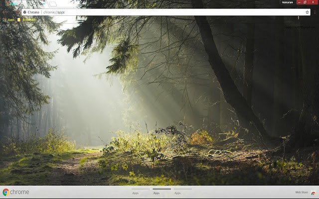 Forest Green Kreuz Mozila Tree uit de Chrome-webwinkel voor gebruik met OffiDocs Chromium online