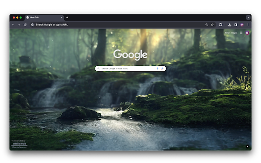 Forest сreek sunset  from Chrome web store to be run with OffiDocs Chromium online