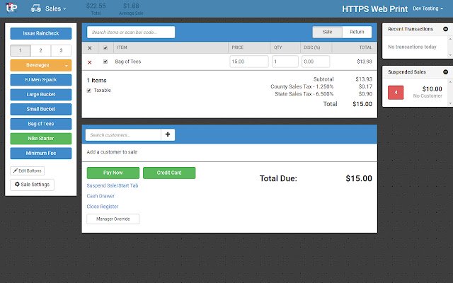 foreUP Printer Extension aus dem Chrome Web Store zur Ausführung mit OffiDocs Chromium online