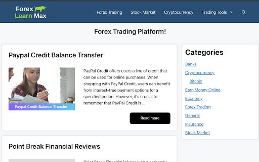 Forex Learn Max  from Chrome web store to be run with OffiDocs Chromium online