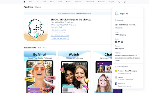 Fork.ai Identify Technologies on Mobile App  from Chrome web store to be run with OffiDocs Chromium online