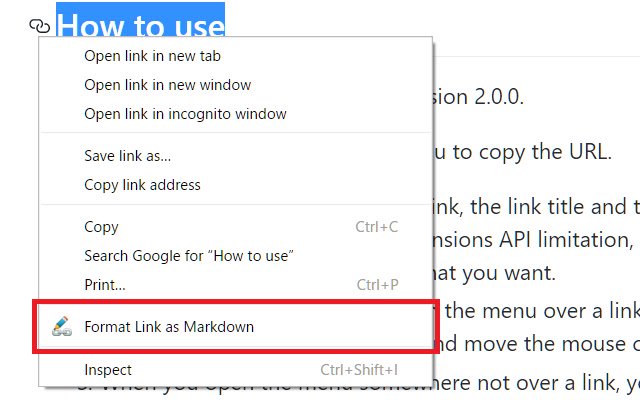 Format Link  from Chrome web store to be run with OffiDocs Chromium online