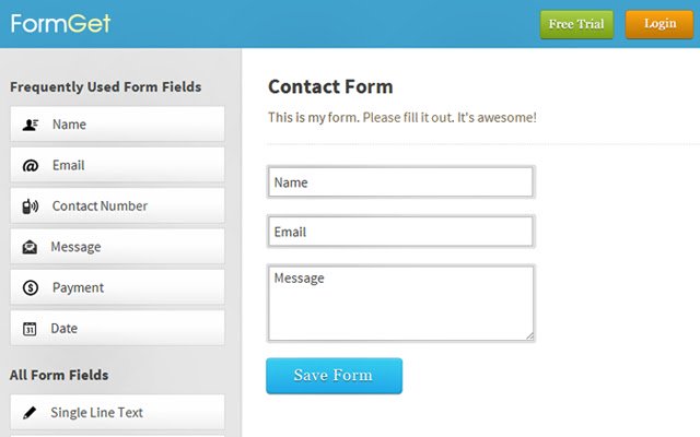 FormGet Online Contact Form Builder de la tienda web de Chrome se ejecutará con OffiDocs Chromium en línea