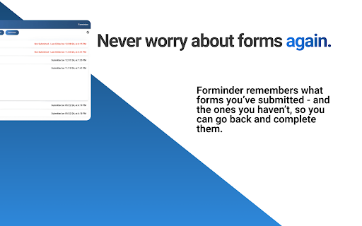 Forminder from Chrome web store to be run with OffiDocs Chromium online Forminder from Chrome web store to be run with OffiDocs Chromium online