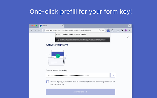 Formkeys  from Chrome web store to be run with OffiDocs Chromium online