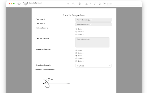 FormSquared to PDF  from Chrome web store to be run with OffiDocs Chromium online