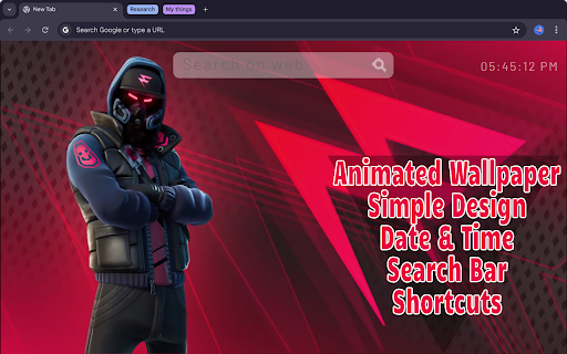 Fortnite Abstrakt  from Chrome web store to be run with OffiDocs Chromium online