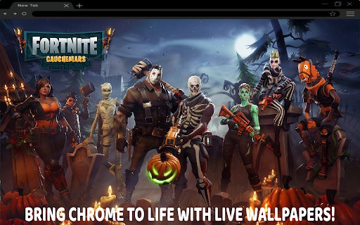 Fortnite Cauchemars Live Wallpaper  from Chrome web store to be run with OffiDocs Chromium online