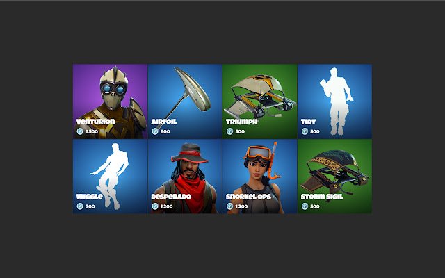 Fortnite Tab baru Toko item saat ini dari toko web Chrome untuk dijalankan dengan OffiDocs Chromium online