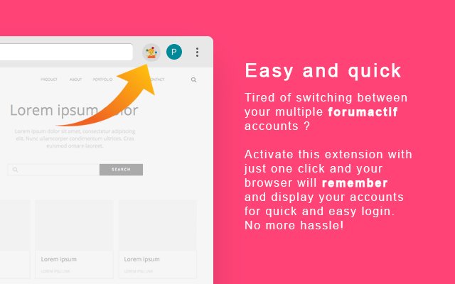 Forumactif account switch  from Chrome web store to be run with OffiDocs Chromium online