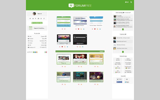 ForumFree de la boutique en ligne Chrome à exécuter avec OffiDocs Chromium en ligne