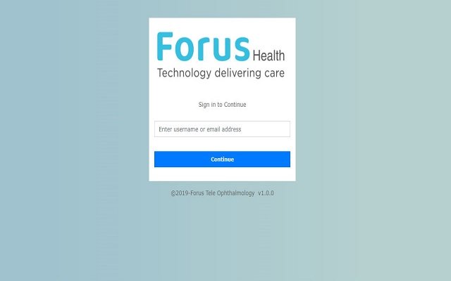 Chrome web mağazasından Forus Tele Oftalmoloji Çözümü, OffiDocs Chromium çevrimiçi ile çalıştırılacak