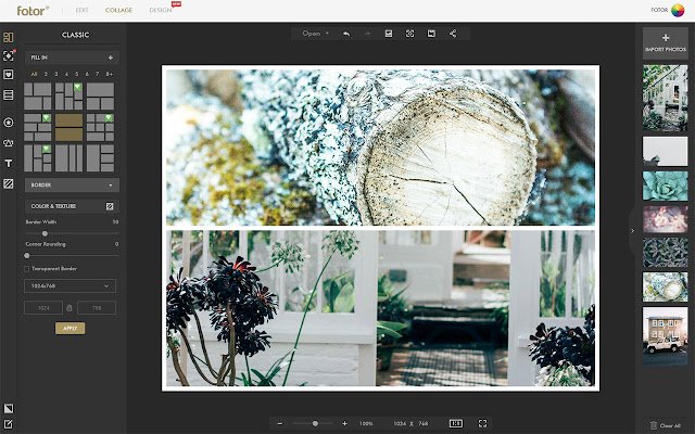 Fotors Collage Maker de Chrome web store se ejecutará con OffiDocs Chromium en línea