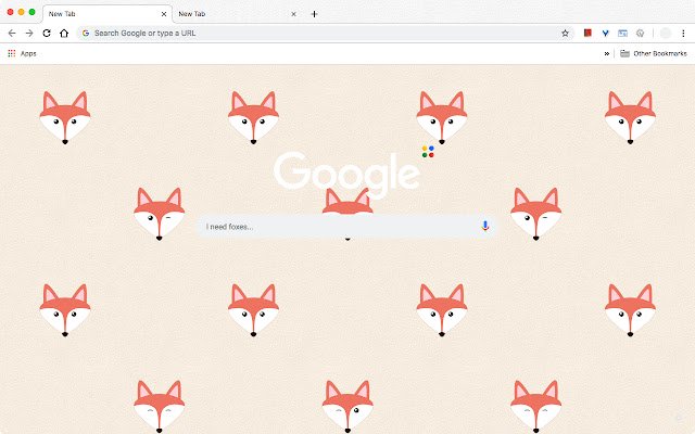Fox Tiled Light [All screen sizes]  from Chrome web store to be run with OffiDocs Chromium online