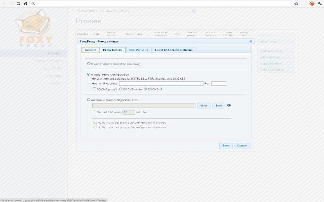 FoxyProxy Standard  from Chrome web store to be run with OffiDocs Chromium online