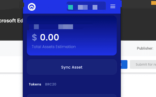 Fractal Wallet  from Chrome web store to be run with OffiDocs Chromium online