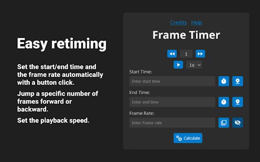 Frame Timer  from Chrome web store to be run with OffiDocs Chromium online