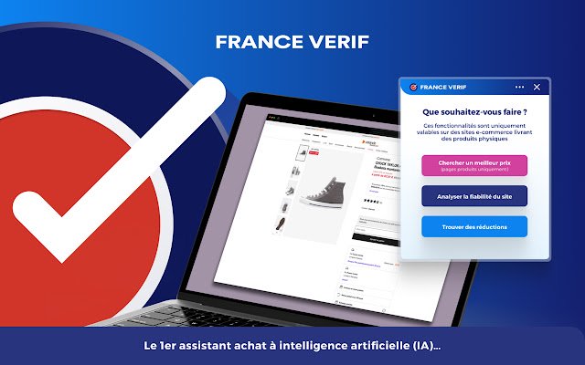 FranceVerif de Chrome web store se ejecutará con OffiDocs Chromium en línea
