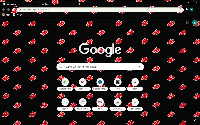 FreeAddon.com Naruto Akatsuki Theme  from Chrome web store to be run with OffiDocs Chromium online