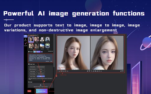 Free AI Art Generator JourneyDraw  from Chrome web store to be run with OffiDocs Chromium online