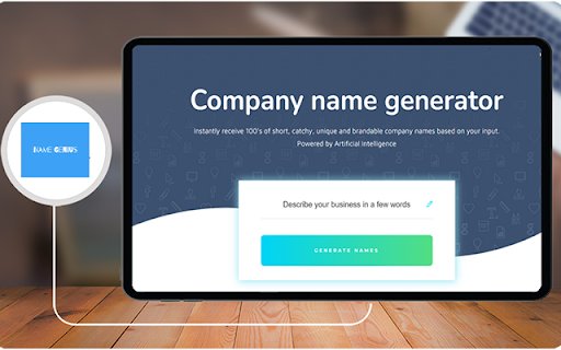 Free AIDomain Generator Brandable Domains  from Chrome web store to be run with OffiDocs Chromium online