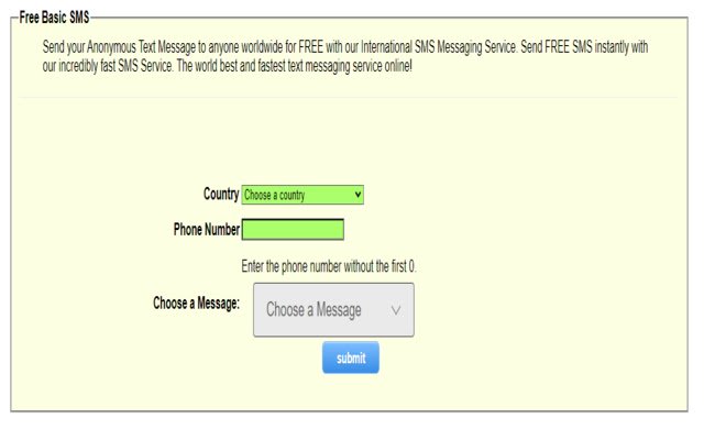 SMS พื้นฐานฟรีจาก Chrome เว็บสโตร์เพื่อใช้งานร่วมกับ OffiDocs Chromium ออนไลน์