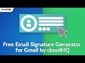 Chrome 网上商店中的 cloudHQ 免费电子邮件签名生成器可与 OffiDocs Chromium 在线运行