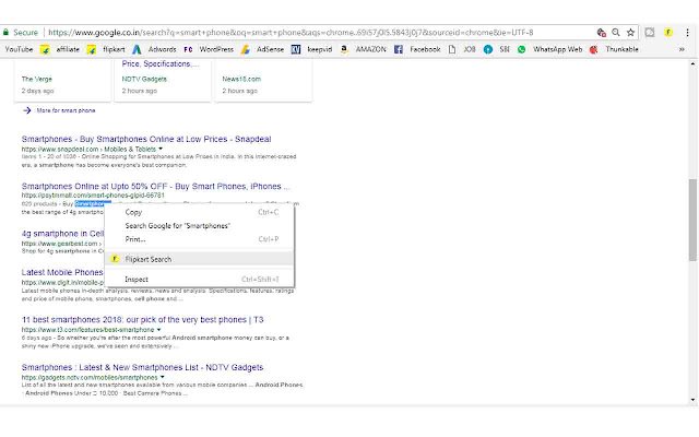 Free Flipkart Search Extension  from Chrome web store to be run with OffiDocs Chromium online