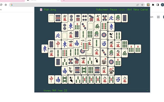 El juego Mahjong Solitaire gratuito de Chrome web store se ejecutará con OffiDocs Chromium en línea