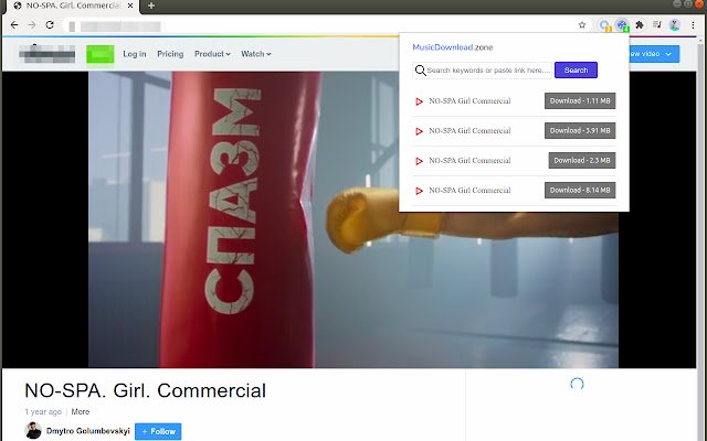 Free Music Downloader  from Chrome web store to be run with OffiDocs Chromium online