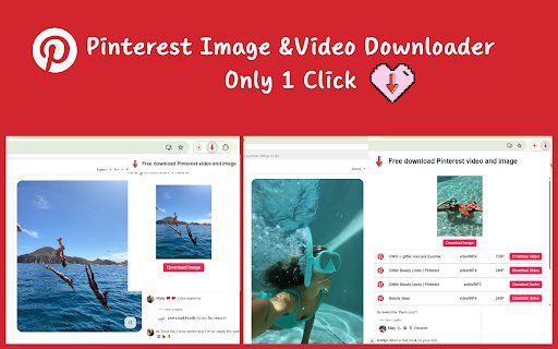 Free Pinterest Video  Image Downloader VidSaver.io  from Chrome web store to be run with OffiDocs Chromium online