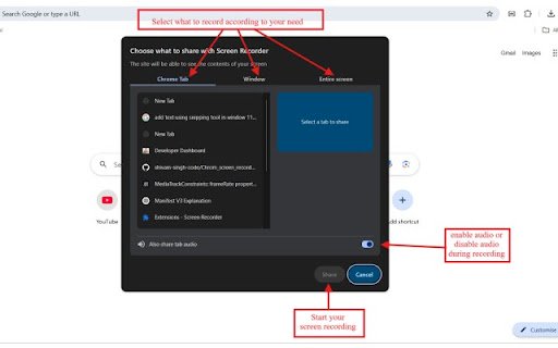 Free Screen Recorder  from Chrome web store to be run with OffiDocs Chromium online