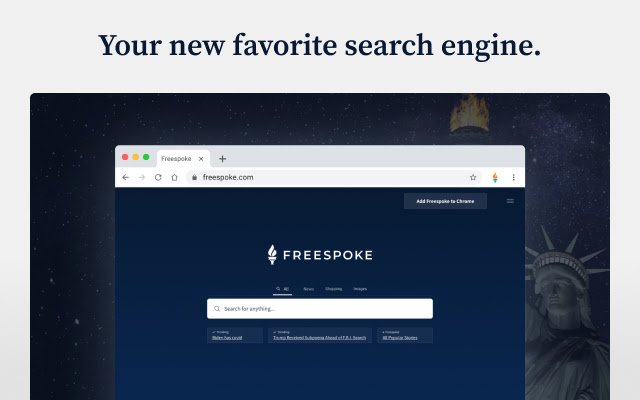 Freespoke Search  from Chrome web store to be run with OffiDocs Chromium online