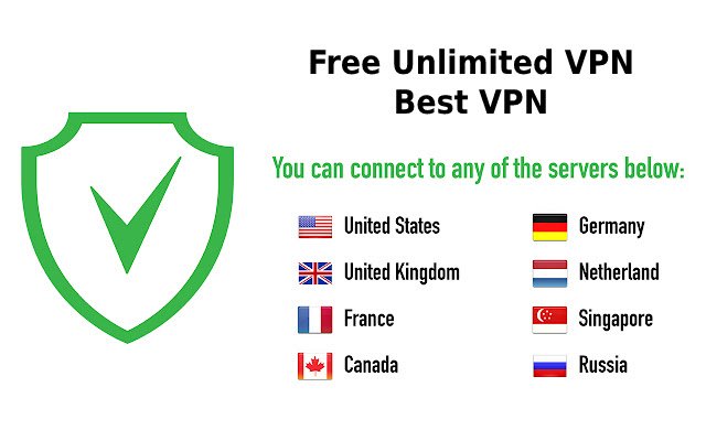 Free Unlimited VPN Best VPN  from Chrome web store to be run with OffiDocs Chromium online